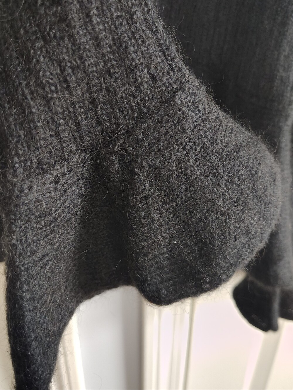 Lauren Ralph Lauren Black Shawl-Collar Cardigan with Decorative Clasp Accent M - Picture 5 of 8